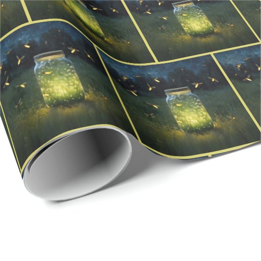 Glühende Gläser in Glas Jar Geschenkpapier (Rolleneckpunkt)