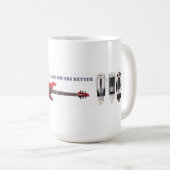 Glühende Glastöne besser Kaffeetasse (VorderseiteRechts)