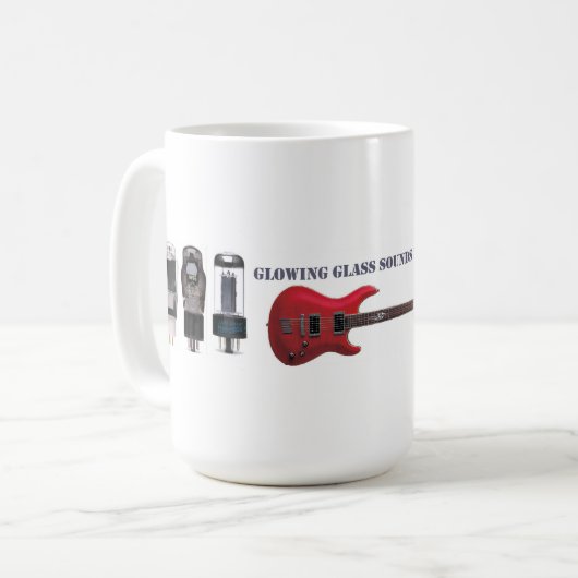 Glühende Glastöne besser Kaffeetasse (Vorderseite Links)
