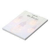 Glühende Glühbirnen ändern Anpassbare Lehrer Notizblock (Rotiert)