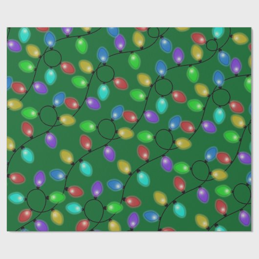 Glühende Glühbirnen Geschenkpapier (Flach)