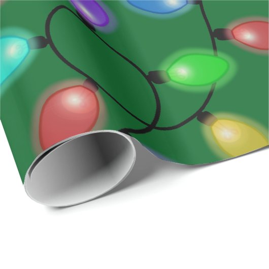 Glühende Glühbirnen Geschenkpapier (Rolleneckpunkt)