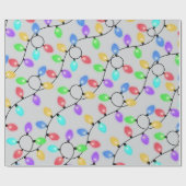 Glühende Glühbirnen Geschenkpapier (Flach)