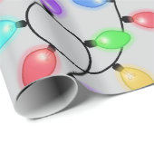 Glühende Glühbirnen Geschenkpapier (Rolleneckpunkt)