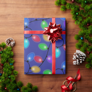 Glühende Glühbirnen Geschenkpapier