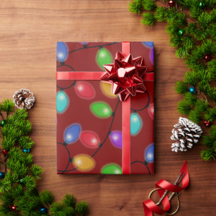 Glühende Glühbirnen Geschenkpapier