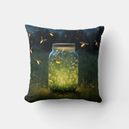 Glühende Glühwürmchen Kissen