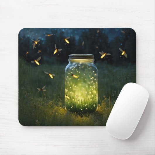 Glühende Glühwürmchen Mousepad (Mit Mouse)