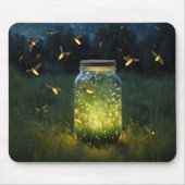 Glühende Glühwürmchen Mousepad (Vorne)