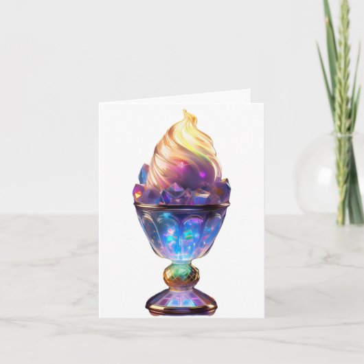 Glühende Goblet Ice Cream Sunda Dankeskarte (Vorderseite)