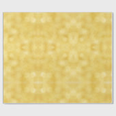 Glühende goldene Bucht Weihnachtslichter abstrakt Geschenkpapier (Flach)