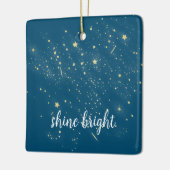 Glühende Goldstars Keramikornament (Links)