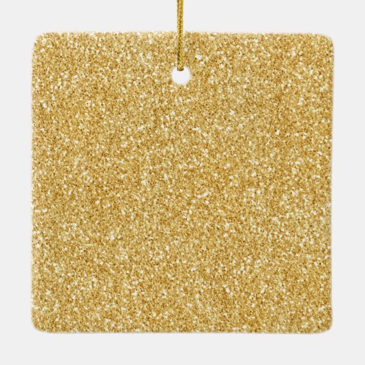 Glühende Goldstars Keramikornament (Rückseite)