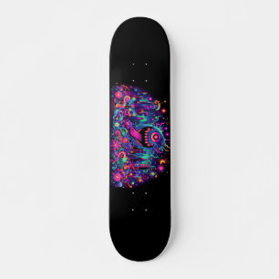 Glühende Graffiti-Monster-Designs Skateboard
