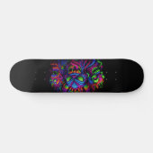 Glühende Graffiti-Monster-Designs Skateboard (Horizontal)