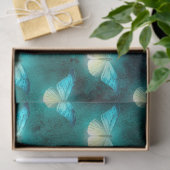 Glühende grüne Schmetterlingsbekleidung Seidenpapier (Geschenk)