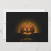 Glühende Halloween-Pumpkin-Einladungen Einladung (Vorderseite)
