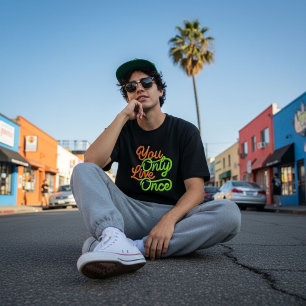 Glühende Heim-Zeit Seil Beschriftung Retro Neon T-Shirt
