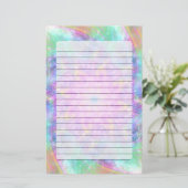 Glühende helle Lichter Farbenfrost Mandala Briefpapier (Stehend Vorderseite)