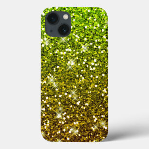 Glühende hellgrüne Glitzer Case-Mate iPhone Hülle