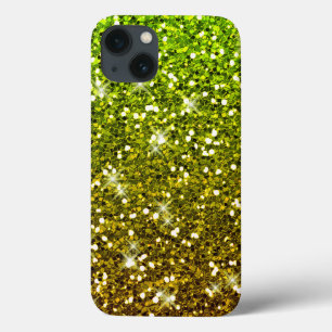 Glühende hellgrüne Glitzer Case-Mate iPhone Hülle