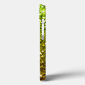 Glühende hellgrüne Glitzer Case-Mate iPhone Hülle (Rückseite / Links)