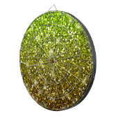 Glühende hellgrüne Glitzer Dartscheibe (Vorderseite rechts)