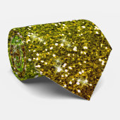 Glühende hellgrüne Glitzer Krawatte (Gerollt)