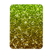 Glühende hellgrüne Glitzer Magnet (Vertikal)