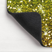 Glühende hellgrüne Glitzer Mousepad (Ecke)