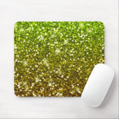 Glühende hellgrüne Glitzer Mousepad (Mit Mouse)