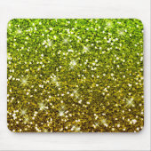 Glühende hellgrüne Glitzer Mousepad (Vorne)