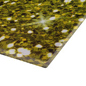 Glühende hellgrüne Glitzer Schneidebrett (Ecke)