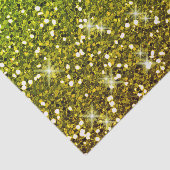 Glühende hellgrüne Glitzer Seidenpapier (Ausschnitt)