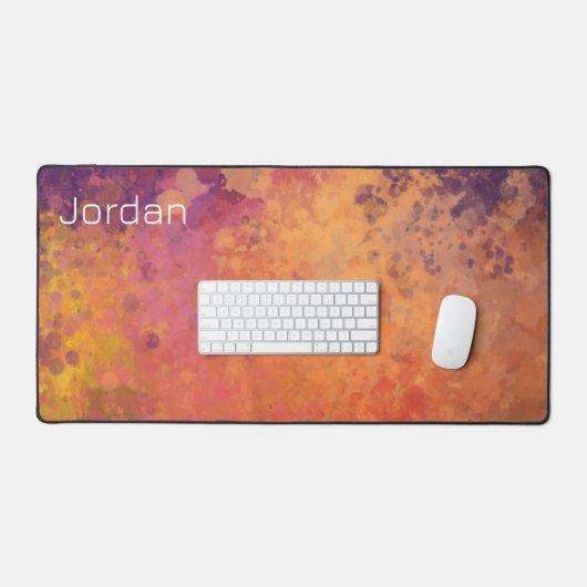 Glühende Herbstzweigfarbe Schreibtischunterlage (Tastatur & Maus)