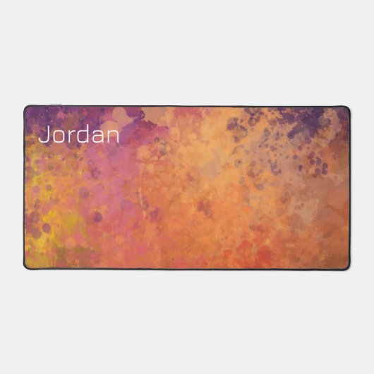 Glühende Herbstzweigfarbe Schreibtischunterlage (Vorderseite)