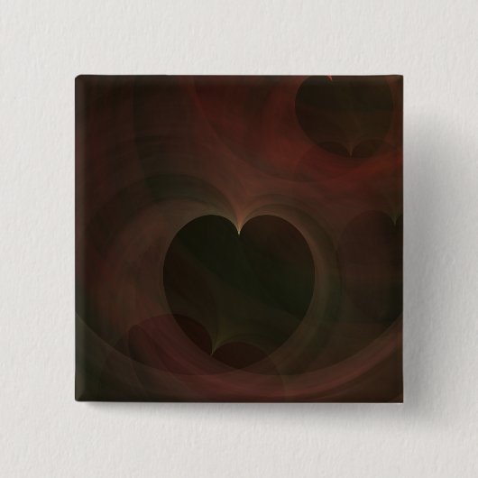 Glühende Herzen Button (Vorderseite)