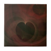 Glühende Herzen Fliese (Vorderseite)