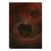 Glühende Herzen Fotodruck (Vorne)