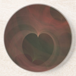 Glühende Herzen Getränkeuntersetzer