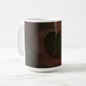 Glühende Herzen Kaffeetasse (Vorderseite Links)