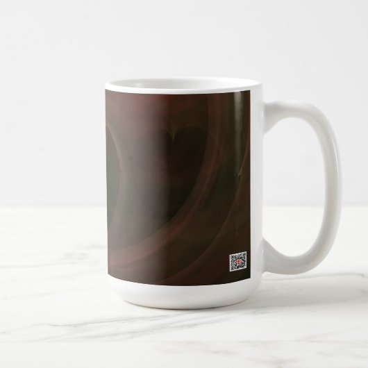 Glühende Herzen Kaffeetasse (Rechts)