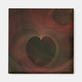 Glühende Herzen Magnet (Vorne)