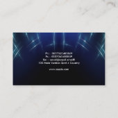 glühende hohe Visitenkarte (Rückseite)