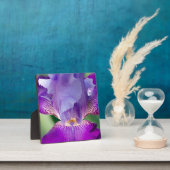 Glühende Irisnatur / blumengeschmücktes / botanisc Fotoplatte (InSitu)