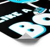 Glühende Jungs, die wie ein Boss Ostereier flossen Poster (Ecke)