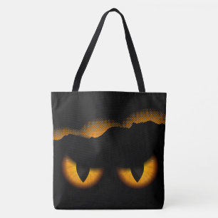 Glühende Katzen Augen Tasche