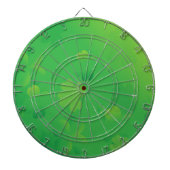 Glühende Kleeblätter Dartscheibe (vorne)