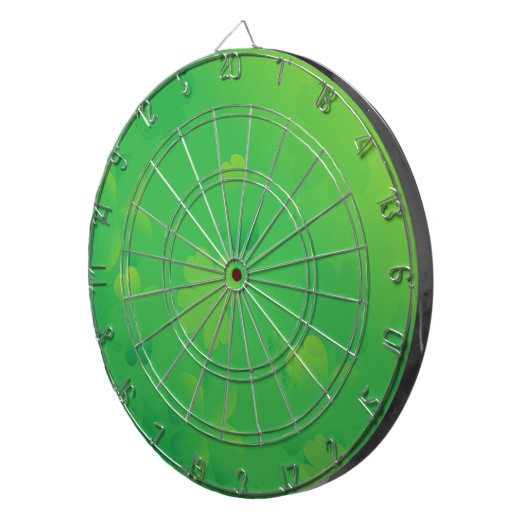 Glühende Kleeblätter Dartscheibe (Vorderseite rechts)