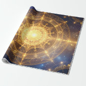 Glühende Kosmische Mandala-Geschenkwrap Geschenkpapier (Ungerollt)